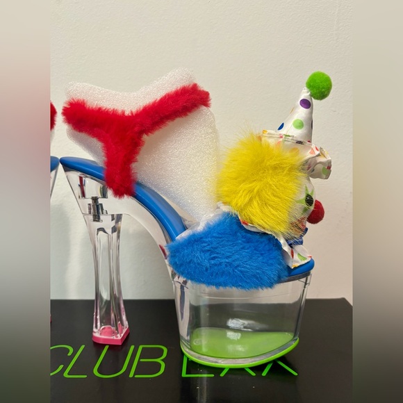 NIB Dolls Kill / Club Exx Chuckle Charm Platform Heels - Picture 7 of 10